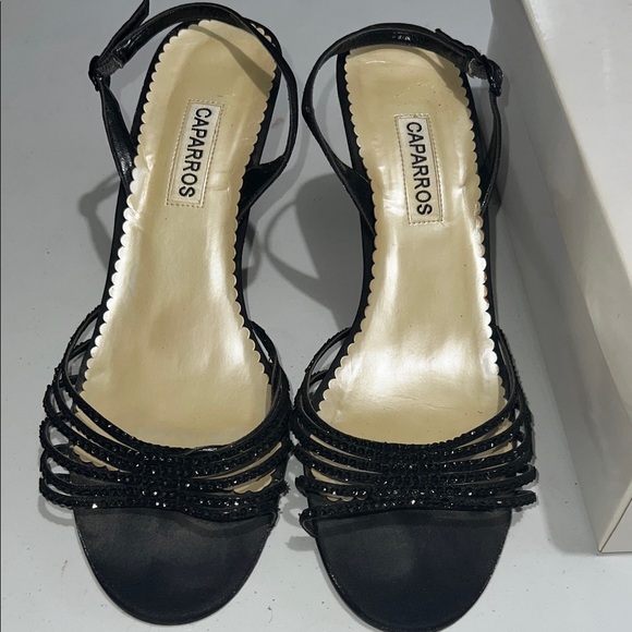 Caparros Black Strappy Heels - Picture 3 of 7